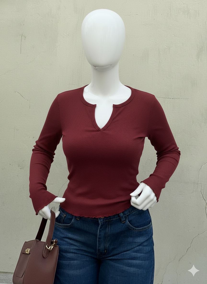 Rib Notch Neck Fs
