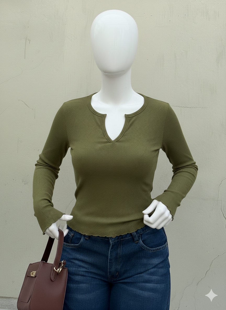 Rib Notch Neck Fs
