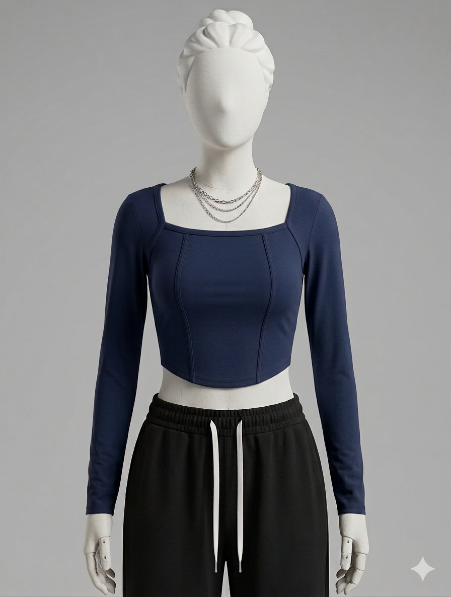 Square Neck Henkey Hem Fs
