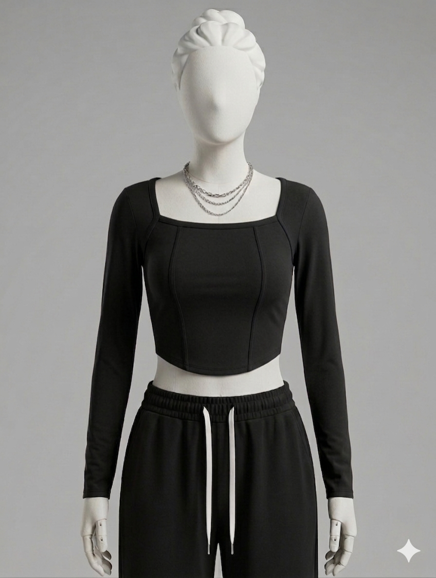 Square Neck Henkey Hem Fs