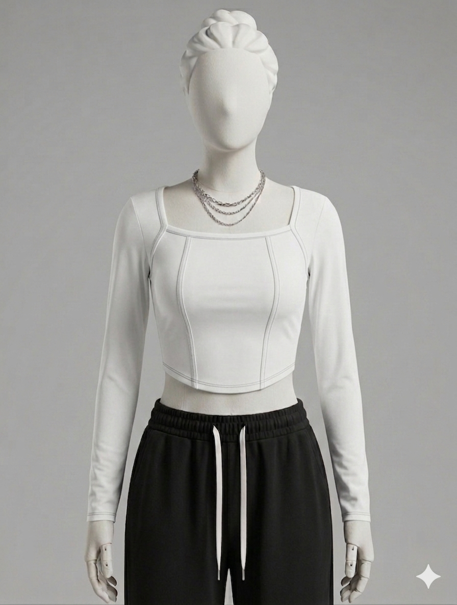 Square Neck Henkey Hem Fs