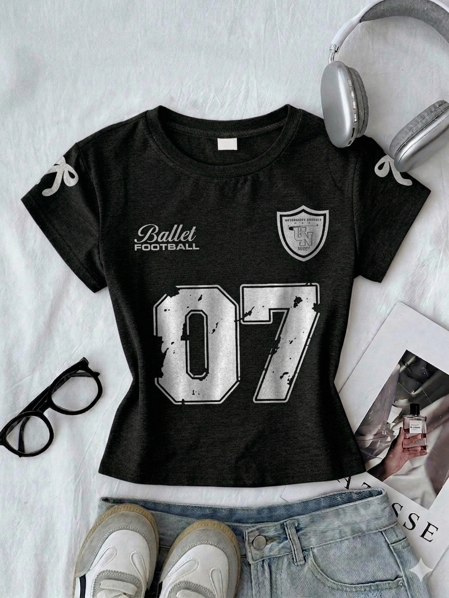 Round Fit Tee Hs 07 Bow Print