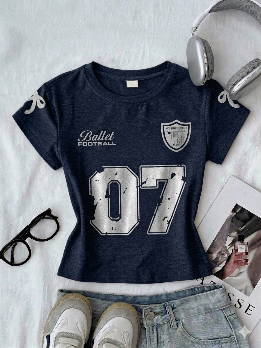 Round Fit Tee Hs 07 Bow Print