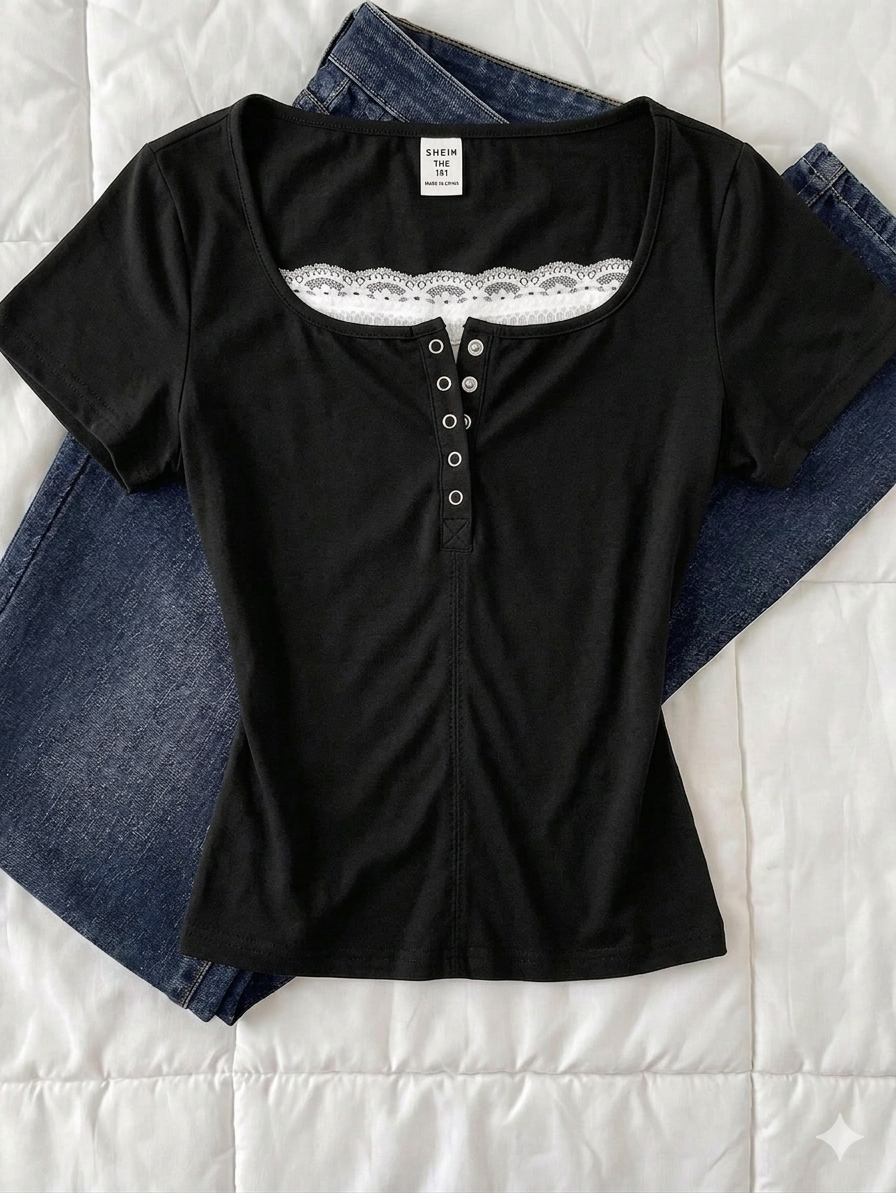 lace Henley 6.O hs