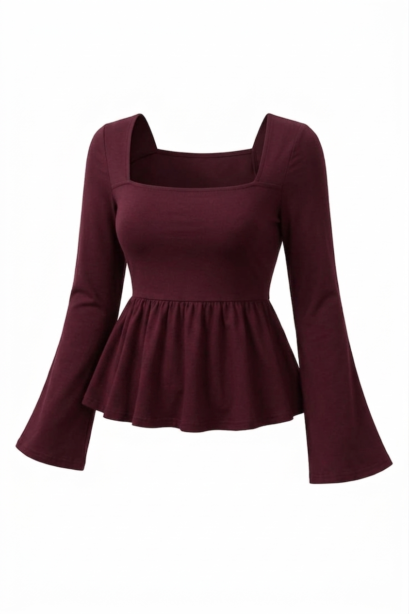 Square Neck Frock Top Fs