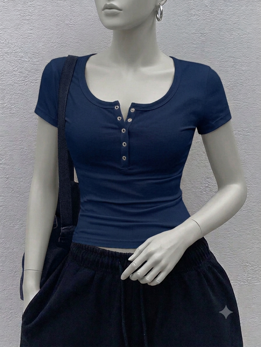 Square velcro Henley hs