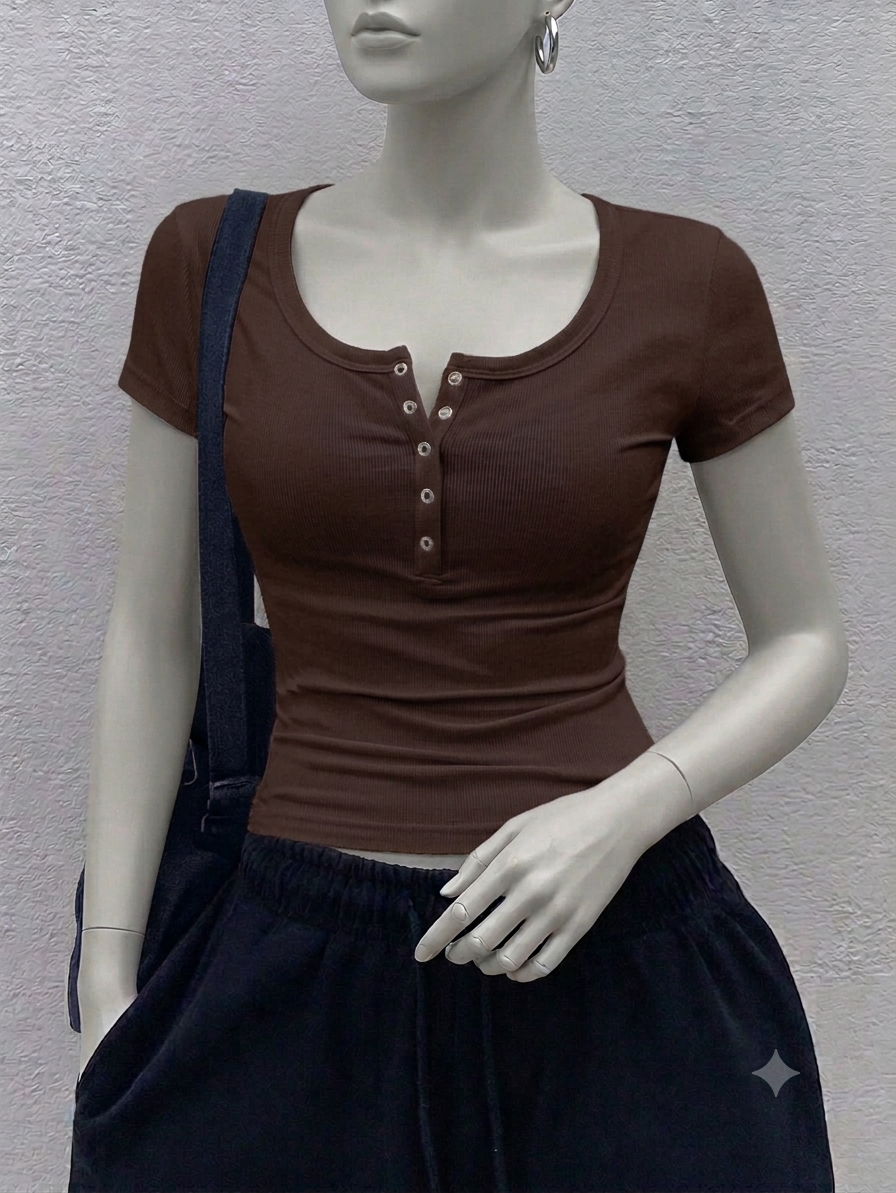 Square velcro Henley hs