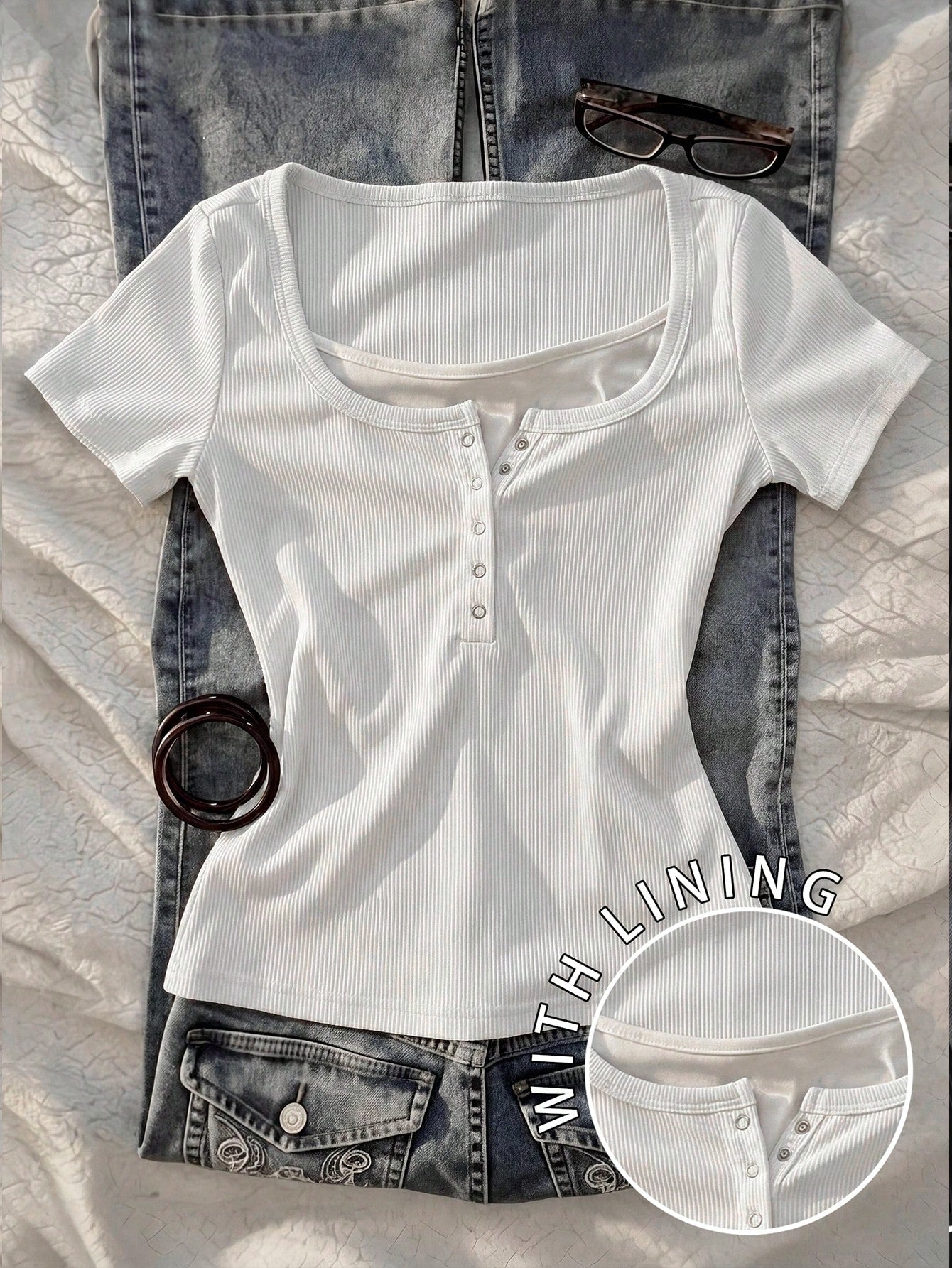 Lace henley 4.O hs