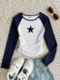 Star Print Reglan Tee Fs