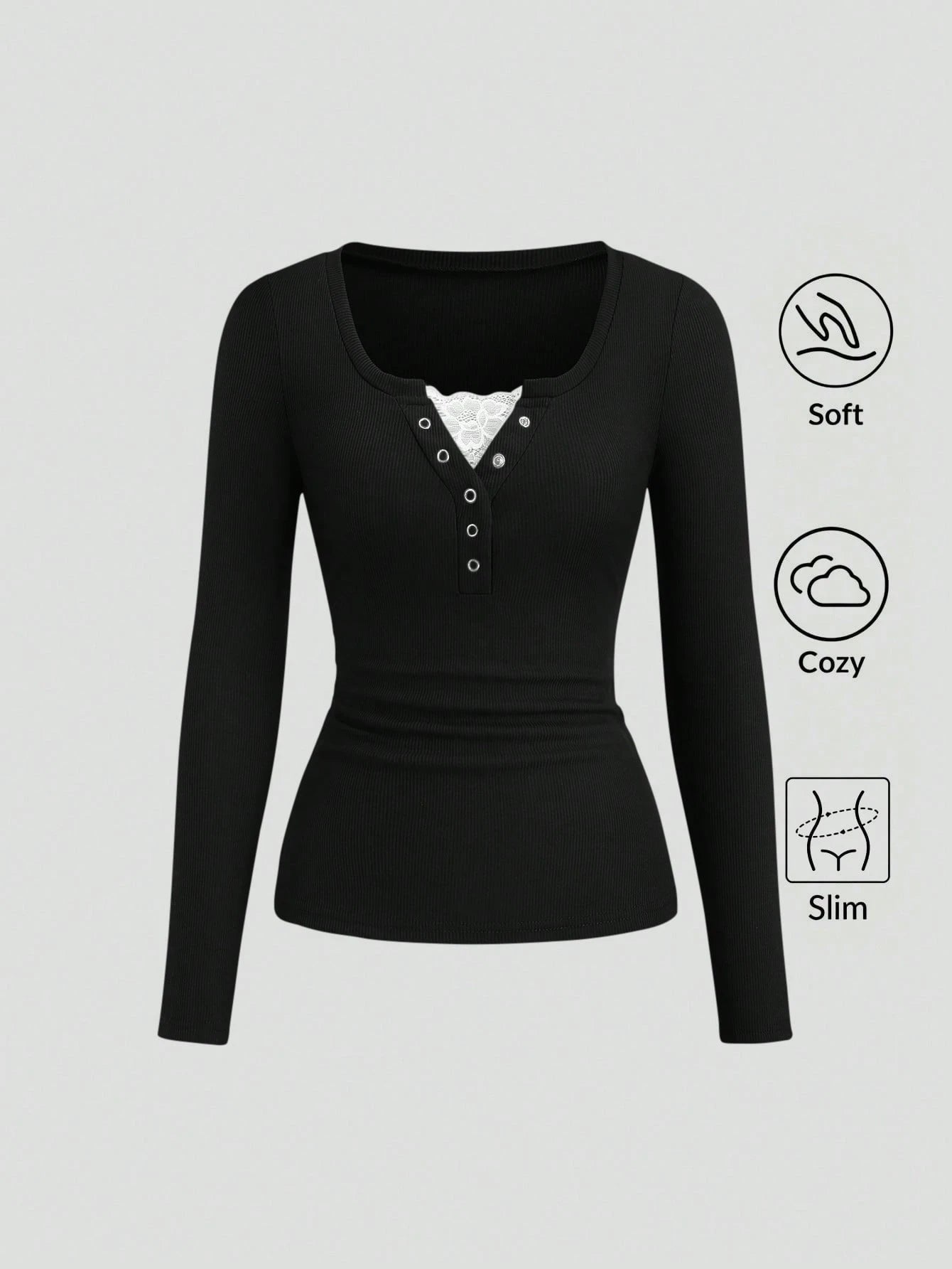 Lace Henley 5.O fs