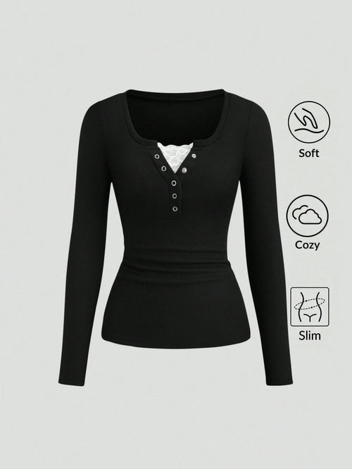 Lace Henley 5.O fs