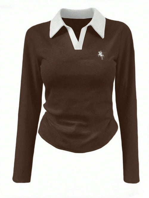 2 Tone V Polo FS Polo Print