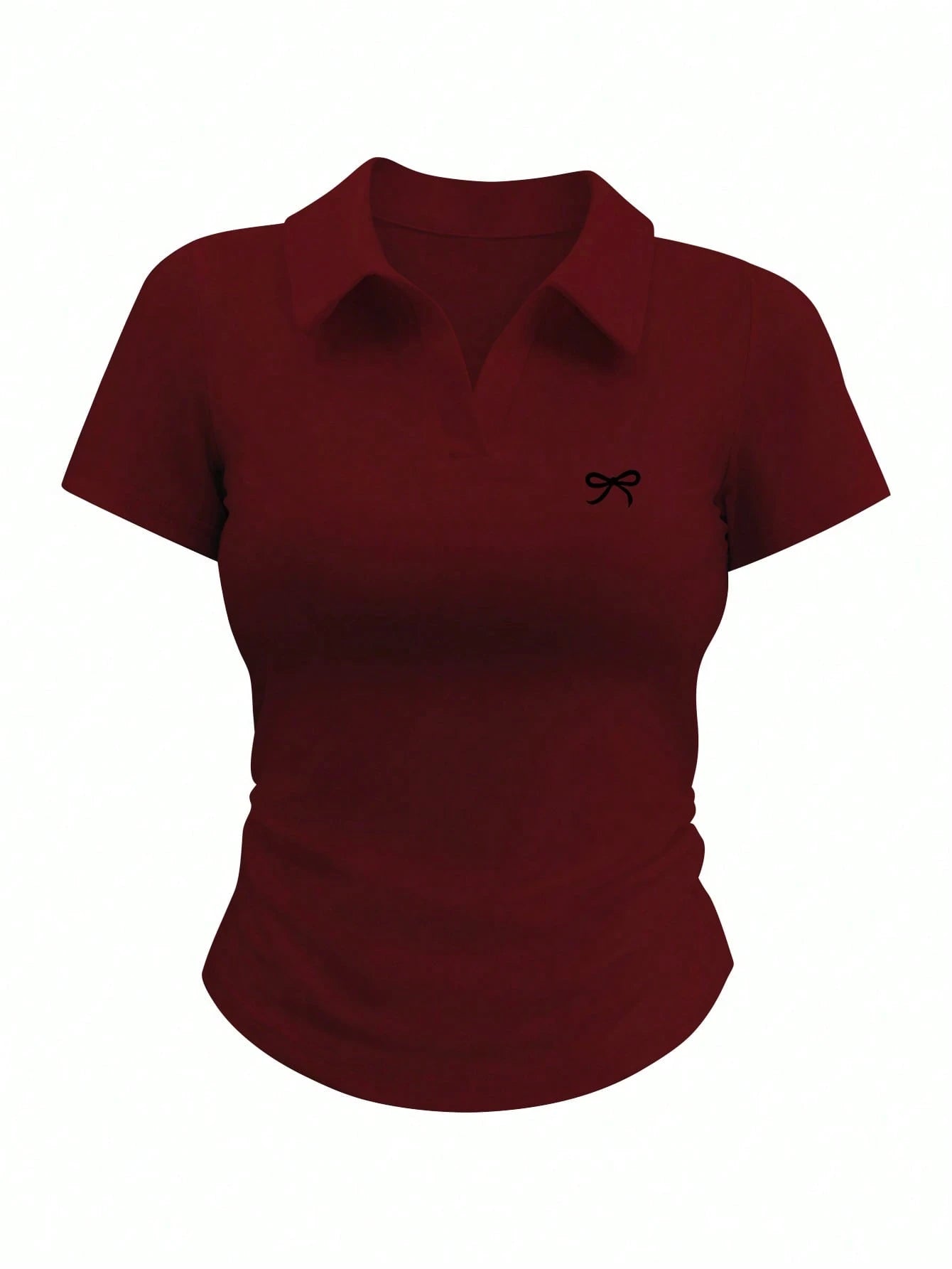 V Polo Side Elastic Polo Print