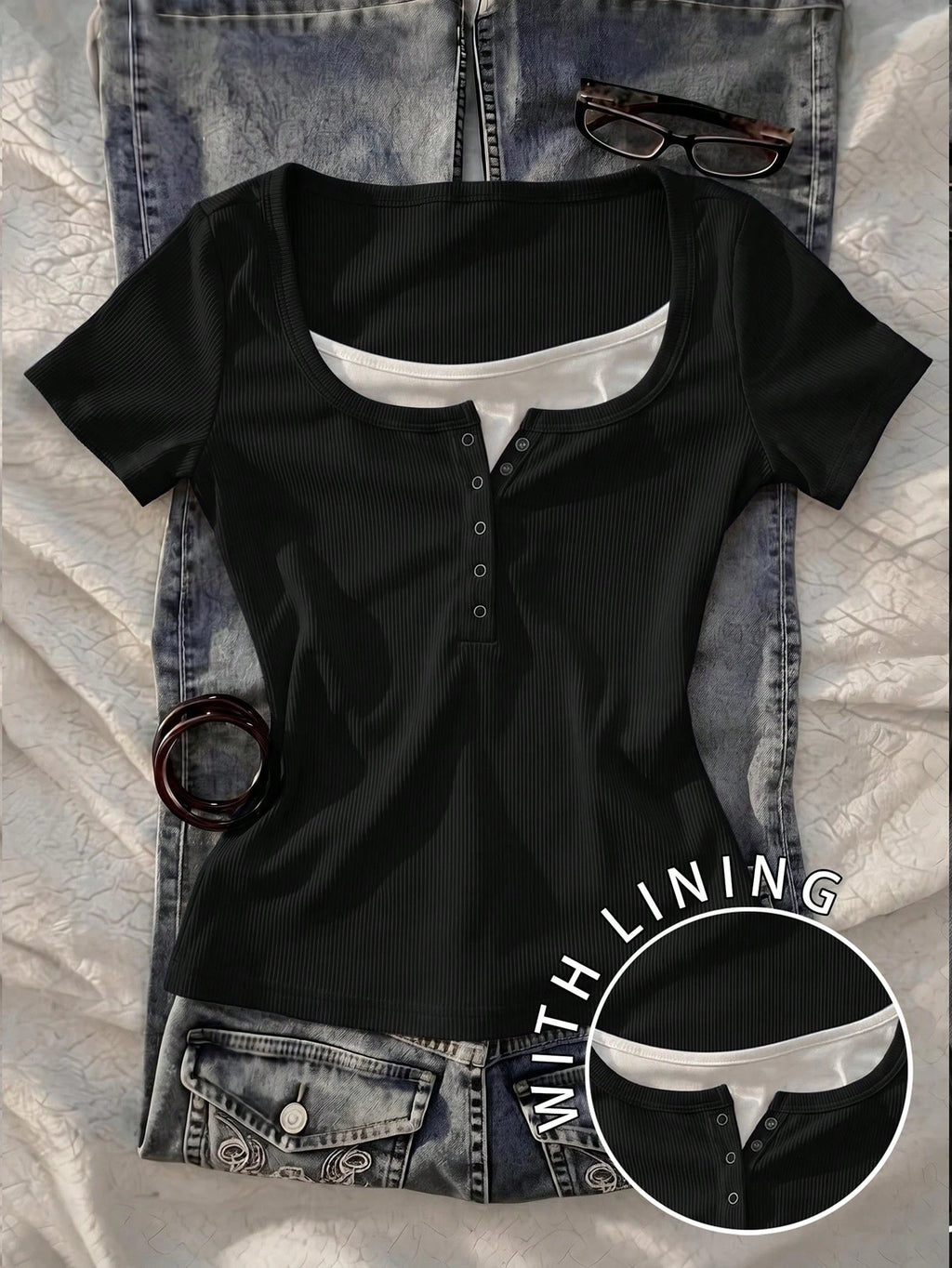 Lace henley 4.O hs