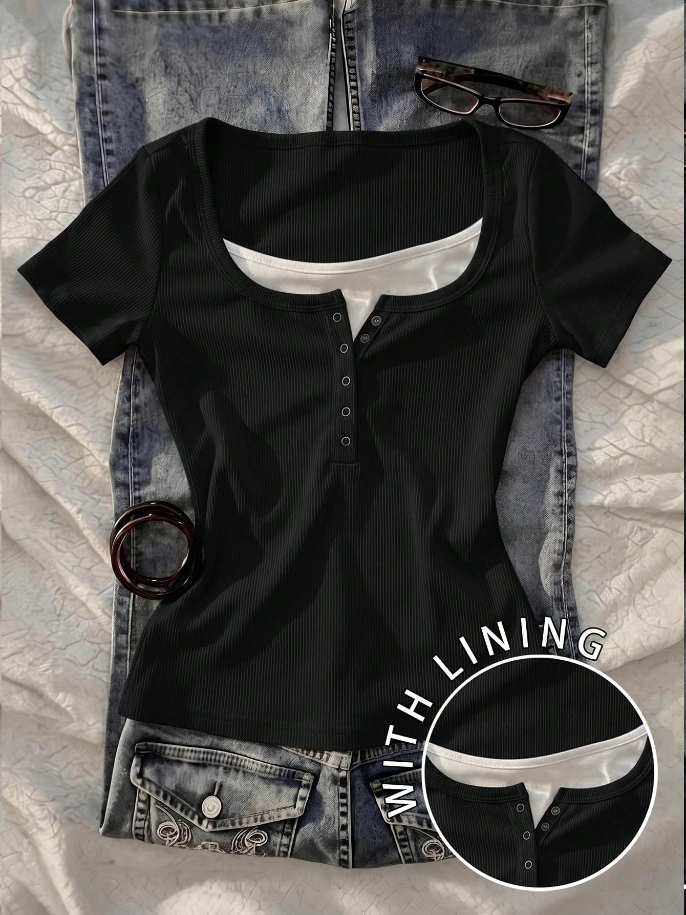 Lace henley 4.O hs