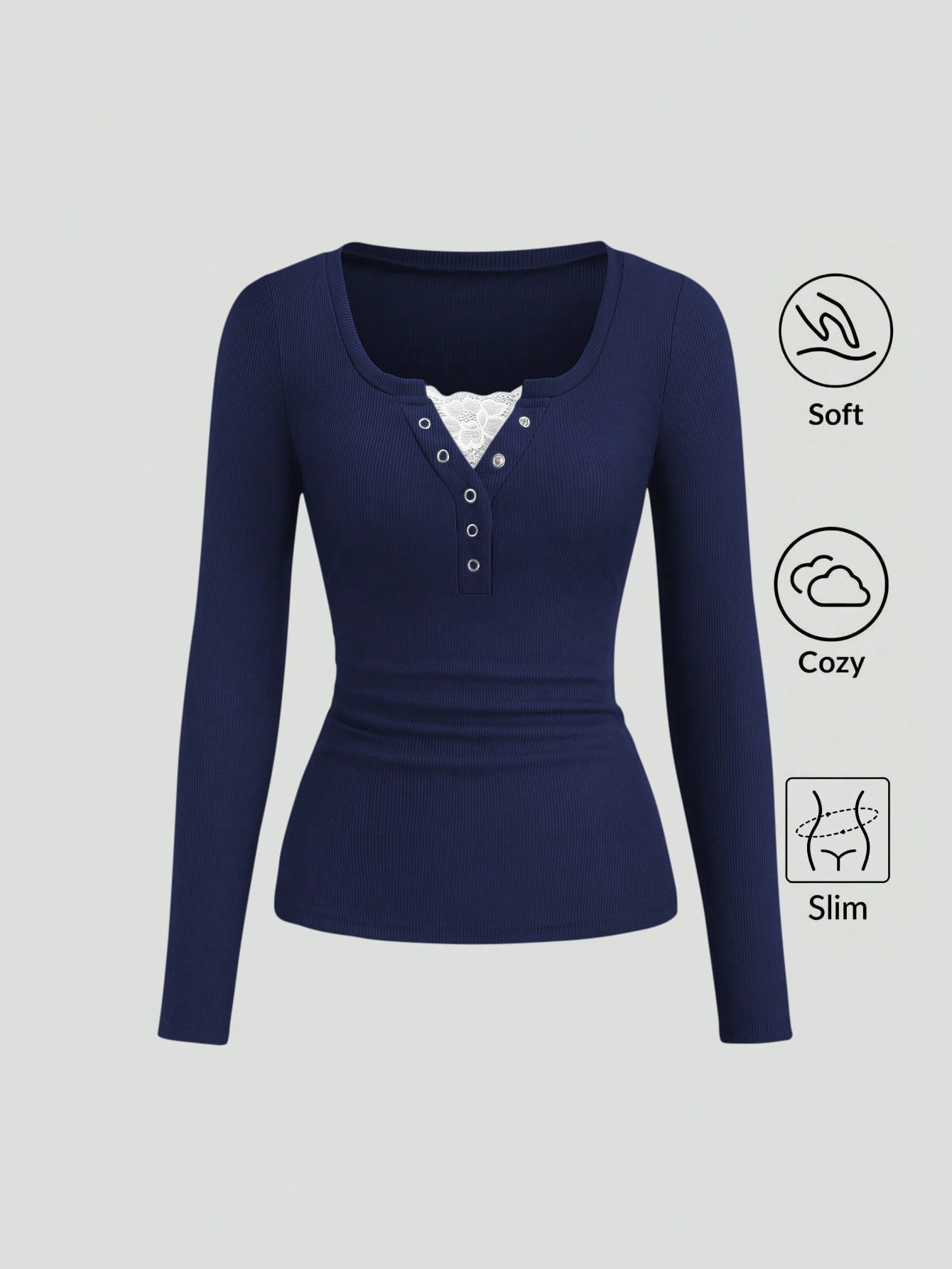 Lace Henley 5.O fs