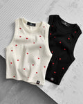 B Tank All Over Heart Print